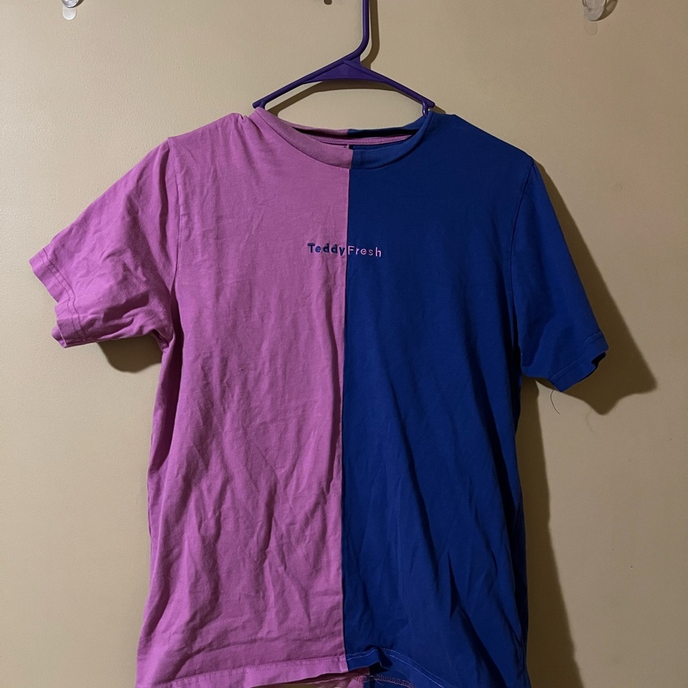 Teddy Fresh Pink and Blue Short Sleeve Tee